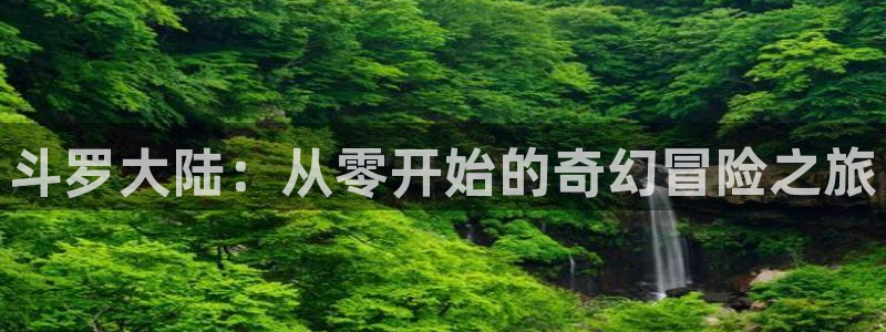 汗汗漫画免费在线：斗罗大陆：从零开始的奇幻冒险之旅